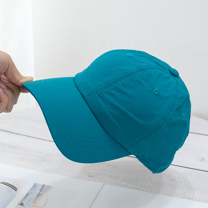 Wholesale Soft top washed quick-drying cloth face-revealing small sun visor baseball cap